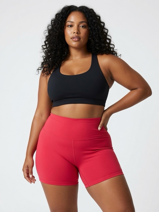 all in motion Pants - Red biker shorts size xxl new
